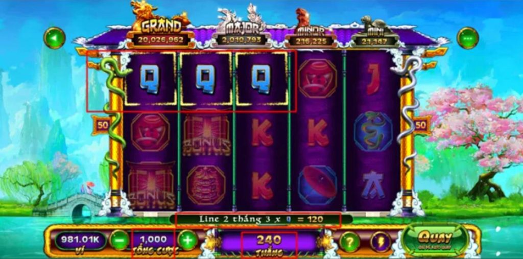 Các biểu tượng trong game Slot Thanh Xà Bạch Xà SB88