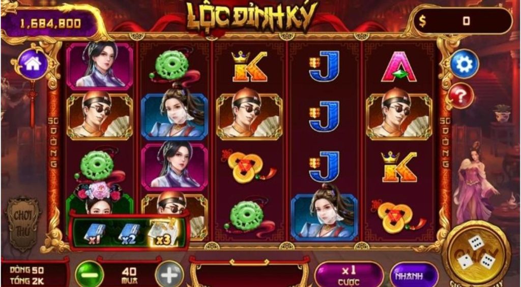 Luật chơi Slot game Lộc Đỉnh Ký SB88 cơ bản